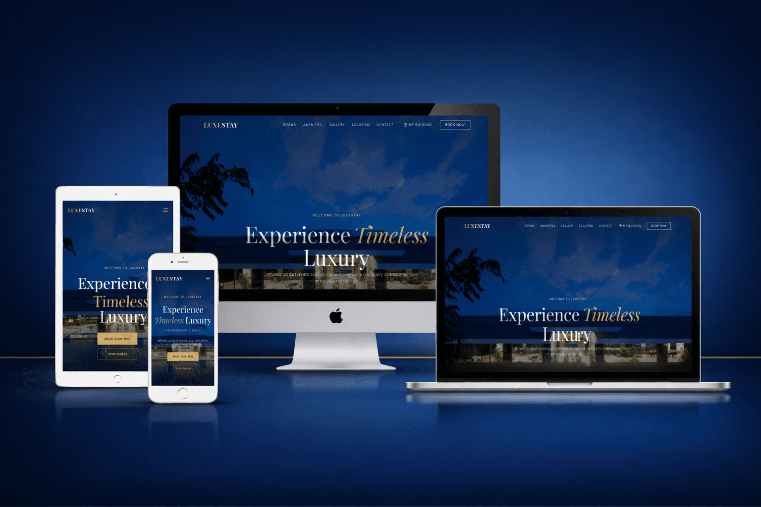 LuxeStay Hotel Landing Page
