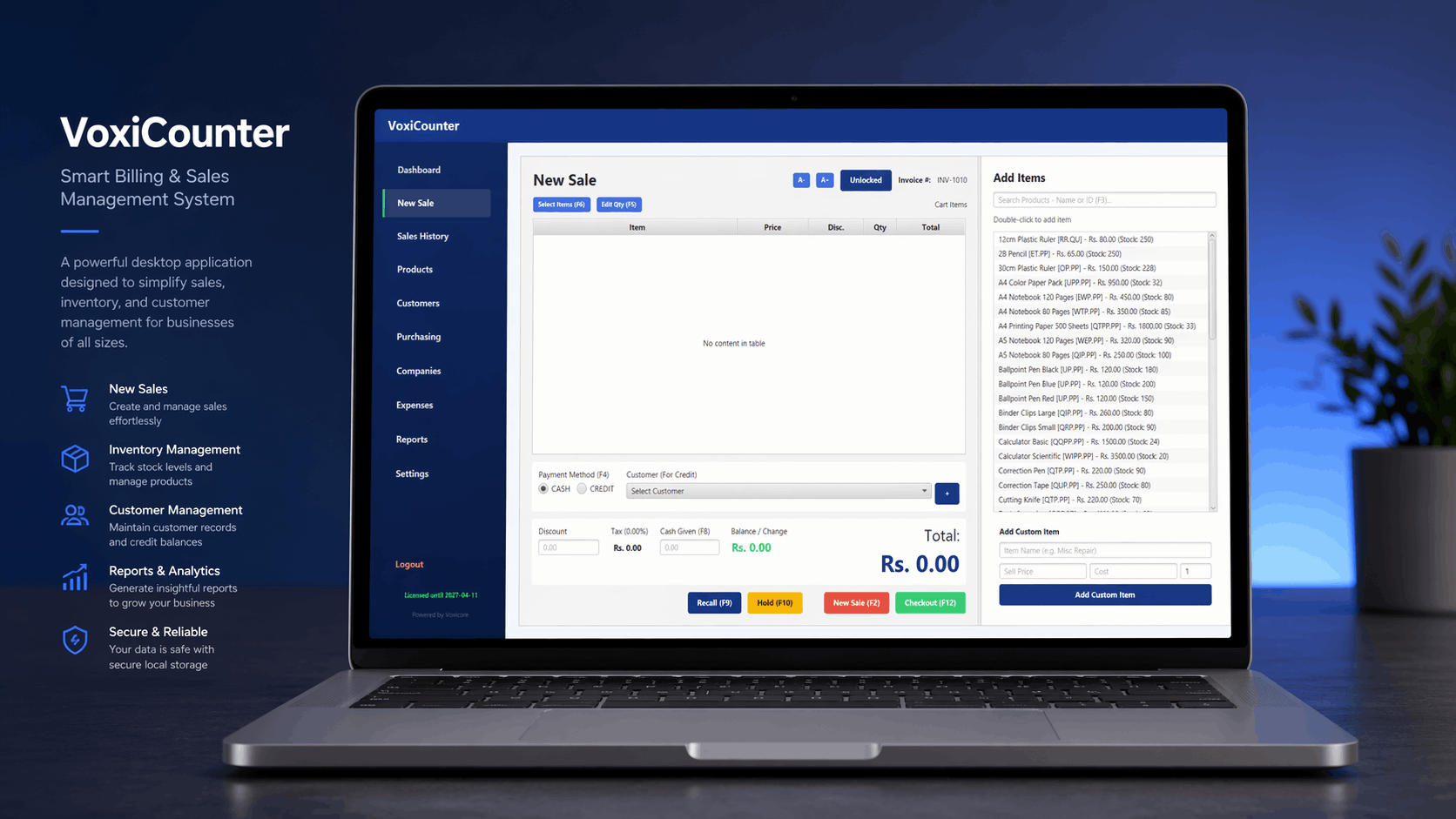Commercial Offline POS & Inventory System
